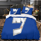 Charger l&#39;image dans la visionneuse de la galerie, New York Islanders Bedding Set Quilt Duvet Cover Without Filler
