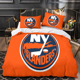 Charger l&#39;image dans la visionneuse de la galerie, New York Islanders Bedding Set Quilt Duvet Cover Without Filler