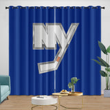 Charger l&#39;image dans la visionneuse de la galerie, New York Islanders Curtains Blackout Window Drapes Room Decoration