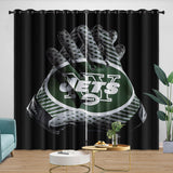 Load image into Gallery viewer, New York Jets Curtains Blackout Window Drapes Room Decoration