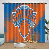 Load image into Gallery viewer, New York Knicks Curtains Blackout Window Drapes Room Decoration