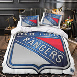 Charger l&#39;image dans la visionneuse de la galerie, New York Rangers Bedding Set Quilt Duvet Cover Without Filler