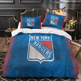 Charger l&#39;image dans la visionneuse de la galerie, New York Rangers Bedding Set Quilt Duvet Cover Without Filler