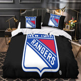 Charger l&#39;image dans la visionneuse de la galerie, New York Rangers Bedding Set Quilt Duvet Cover Without Filler