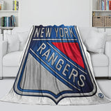 Charger l&#39;image dans la visionneuse de la galerie, New York Rangers Blanket Flannel Throw Kids Room Decoration