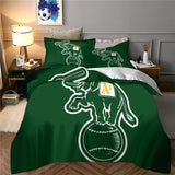 Charger l&#39;image dans la visionneuse de la galerie, Oakland Athletics Bedding Set Quilt Cover Without Filler