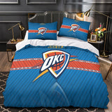 Charger l&#39;image dans la visionneuse de la galerie, Oklahoma City Thunder Bedding Set Duvet Cover Without Filler