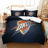 Charger l&#39;image dans la visionneuse de la galerie, Oklahoma City Thunder Bedding Set Duvet Cover Without Filler