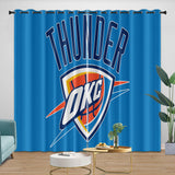 Load image into Gallery viewer, Oklahoma City Thunder Curtains Blackout Window Drapes Room Decoration