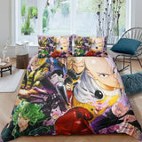 Charger l&#39;image dans la visionneuse de la galerie, One-Punch Man Bedding Set Pattern Quilt Cover Without Filler