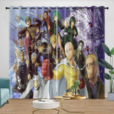 Load image into Gallery viewer, One-Punch Man Curtains Blackout Window Drapes Room Decoration