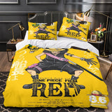 Charger l&#39;image dans la visionneuse de la galerie, One Piece Film Red Bedding Set Pattren Quilt Duvet Cover Without Filler