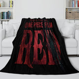 Load image into Gallery viewer, One Piece Film Red Blanket Flannel Throw Kids Room Decoration
