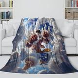 Load image into Gallery viewer, One Piece Film Red Blanket Flannel Throw Kids Room Decoration