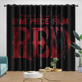 Load image into Gallery viewer, One Piece Film Red Curtains Blackout Window Drapes Kids Room Decoration
