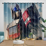 Charger l'image dans la visionneuse de la galerie, Optimus Prime Curtains Blackout Window Drapes Kids Room Decoration