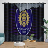 Load image into Gallery viewer, Orlando City SC Curtains Blackout Window Drapes Room Decoration