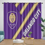 Load image into Gallery viewer, Orlando City SC Curtains Blackout Window Drapes Room Decoration