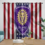 Load image into Gallery viewer, Orlando City SC Curtains Blackout Window Drapes Room Decoration