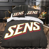 Charger l&#39;image dans la visionneuse de la galerie, Ottawa Senators Bedding Set Quilt Duvet Cover Without Filler