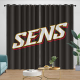 Charger l&#39;image dans la visionneuse de la galerie, Ottawa Senators Curtains Blackout Window Drapes Room Decoration