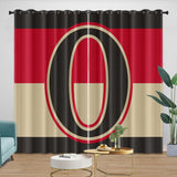 Charger l&#39;image dans la visionneuse de la galerie, Ottawa Senators Curtains Blackout Window Drapes Room Decoration
