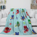 Charger l&#39;image dans la visionneuse de la galerie, PJ Masks Blanket Kids Flannel Throw Room Decoration