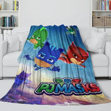 Charger l&#39;image dans la visionneuse de la galerie, PJ Masks Blanket Pattern Flannel Throw Room Decoration