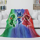 Charger l&#39;image dans la visionneuse de la galerie, PJ Masks Blanket Pattern Flannel Throw Room Decoration