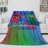 Charger l&#39;image dans la visionneuse de la galerie, PJ Masks Blanket Pattern Flannel Throw Room Decoration
