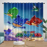 Charger l&#39;image dans la visionneuse de la galerie, PJ Masks Curtains Pattern Blackout Window Drapes Room Decoration