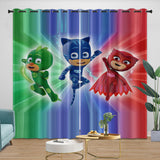 Charger l&#39;image dans la visionneuse de la galerie, PJ Masks Curtains Pattern Blackout Window Drapes Room Decoration