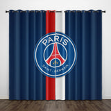 Load image into Gallery viewer, Paris Saint-Germain Football Club Curtains Pattern Blackout Window Drapes