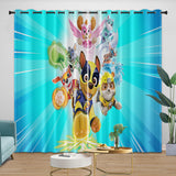 Charger l'image dans la visionneuse de la galerie, Paw Patrol Mighty Pups Curtains Pattern Blackout Window Drapes Room Decoration