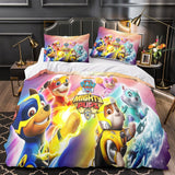 Charger l'image dans la visionneuse de la galerie, Paw Patrol Mighty Pups Duvet Cover Bedding Set Without Filler