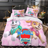 Charger l'image dans la visionneuse de la galerie, Paw Patrol Skye Duvet Cover Pattern Bedding Set Without Filler