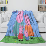 Charger l&#39;image dans la visionneuse de la galerie, Peppa Pig Blanket Flannel Throw Room Decoration