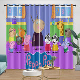 Load image into Gallery viewer, Peppa Pig Curtains Pattern Blackout Window Drapes