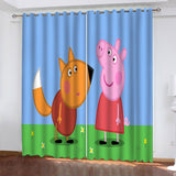 Load image into Gallery viewer, Peppa Pig Freddie Fox Curtains Pattern Blackout Window Drapes