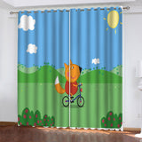 Load image into Gallery viewer, Peppa Pig Freddie Fox Curtains Pattern Blackout Window Drapes