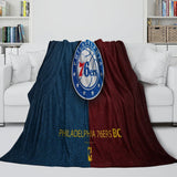 Charger l&#39;image dans la visionneuse de la galerie, Philadelphia 76ers Blanket Flannel Fleece Throw Room Decoration