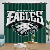 Charger l'image dans la visionneuse de la galerie, Philadelphia Eagles Curtains Blackout Window Drapes Kids Room Decoration