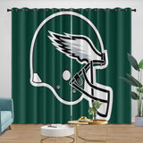 Charger l'image dans la visionneuse de la galerie, Philadelphia Eagles Curtains Blackout Window Drapes Kids Room Decoration