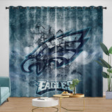 Charger l&#39;image dans la visionneuse de la galerie, Philadelphia Eagles Curtains Blackout Window Drapes Room Decoration