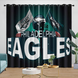 Charger l&#39;image dans la visionneuse de la galerie, Philadelphia Eagles Curtains Blackout Window Drapes Room Decoration