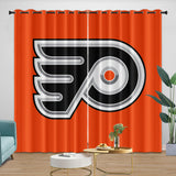 Charger l&#39;image dans la visionneuse de la galerie, Philadelphia Flyers Curtains Blackout Window Drapes Room Decoration