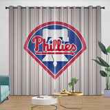 Charger l&#39;image dans la visionneuse de la galerie, Philadelphia Phillies Curtains Blackout Window Drapes Room Decoration