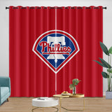 Charger l&#39;image dans la visionneuse de la galerie, Philadelphia Phillies Curtains Blackout Window Drapes Room Decoration