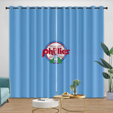 Charger l&#39;image dans la visionneuse de la galerie, Philadelphia Phillies Curtains Blackout Window Drapes Room Decoration