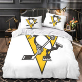 Charger l&#39;image dans la visionneuse de la galerie, Pittsburgh Penguins Bedding Set Quilt Duvet Cover Without Filler